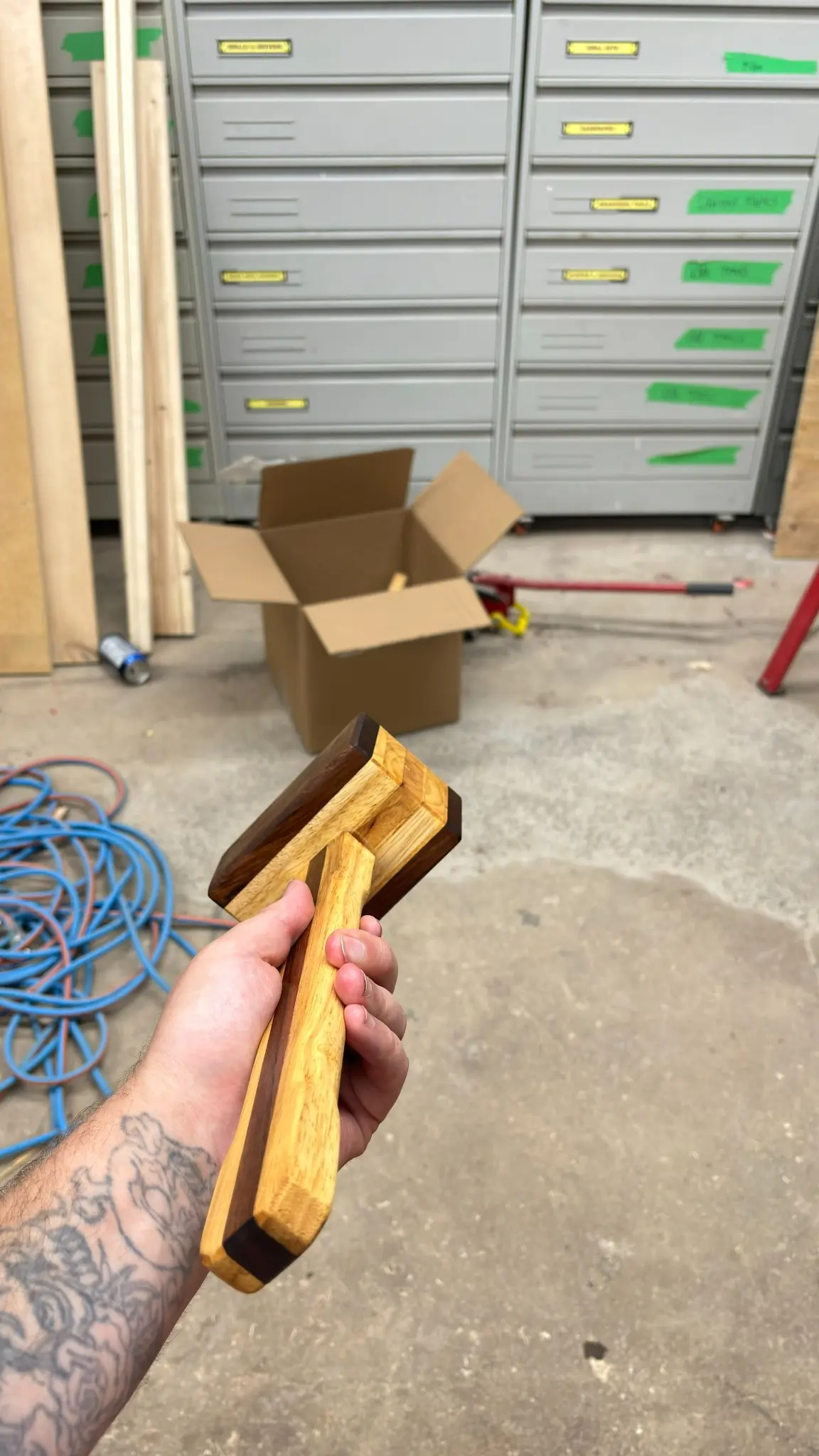 Built to Strike — Reclaimed Hardwood Mallet detail 2