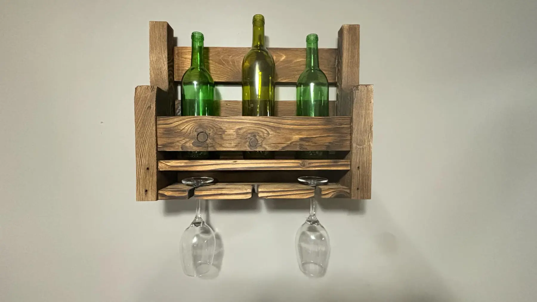 From Pallet to Pour — Rustic Wine Rack detail 1