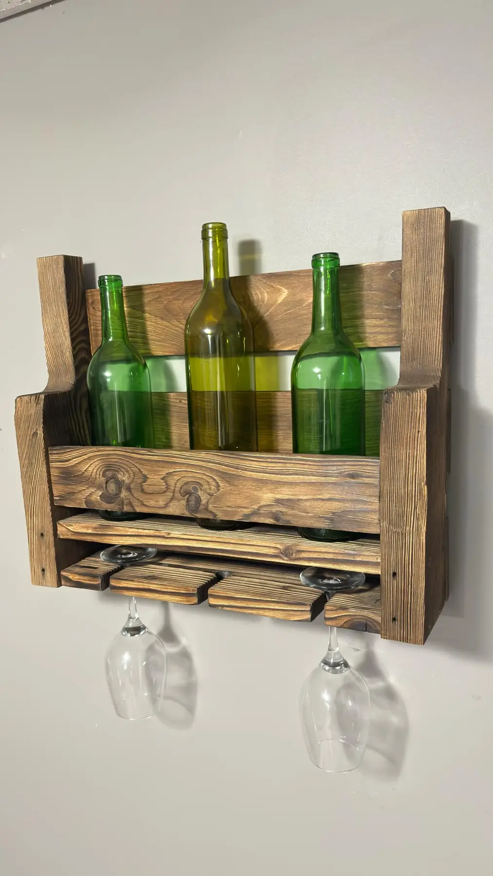 From Pallet to Pour — Rustic Wine Rack detail 4
