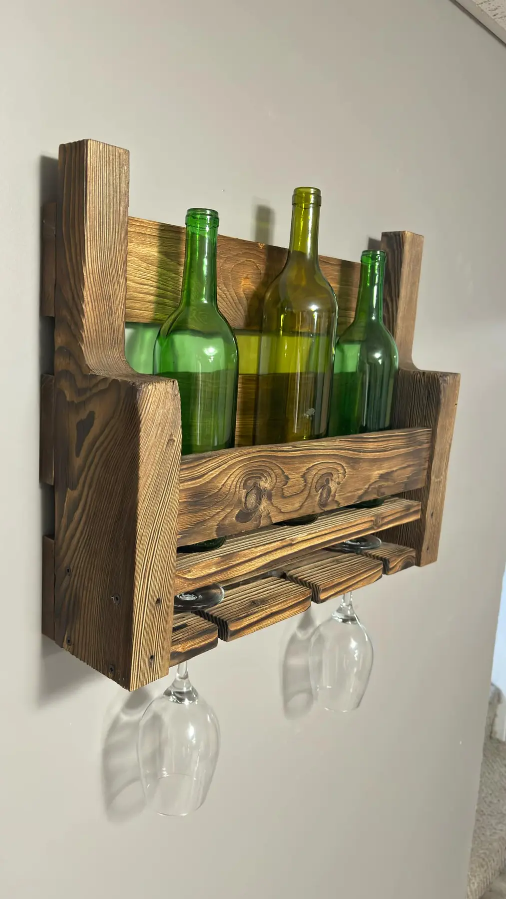 From Pallet to Pour — Rustic Wine Rack detail 5