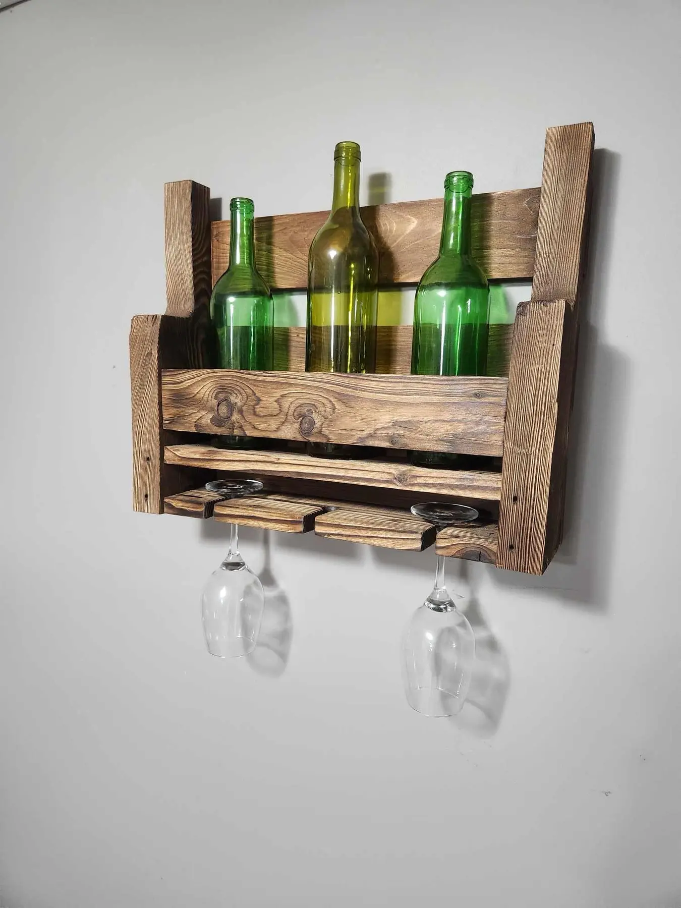 From Pallet to Pour — Rustic Wine Rack detail 7