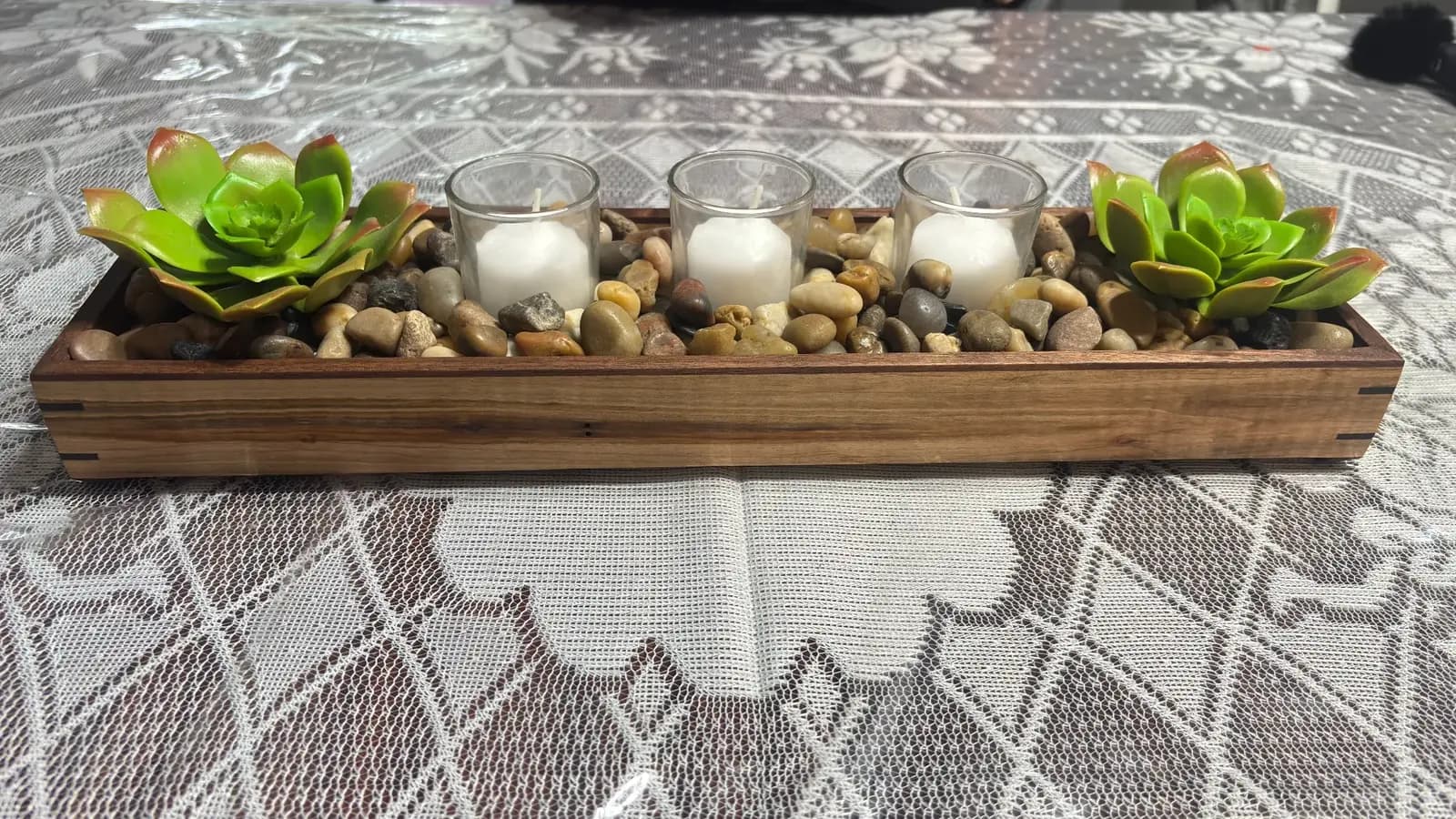 Gathered Glow — Ambrosia Maple Table Centrepiece