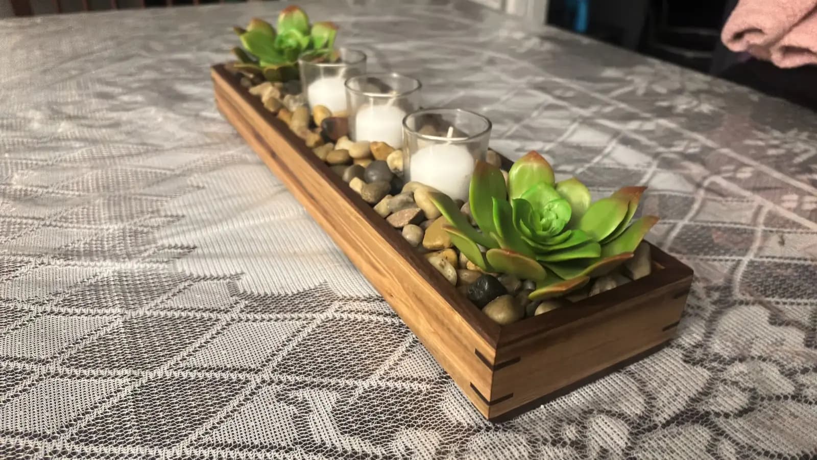 Gathered Glow — Ambrosia Maple Table Centrepiece detail 1