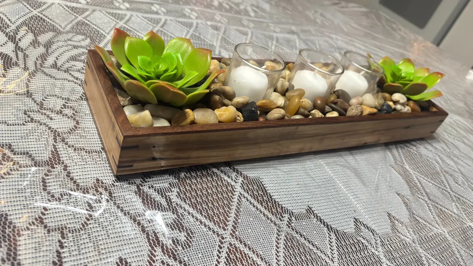 Gathered Glow — Ambrosia Maple Table Centrepiece detail 2