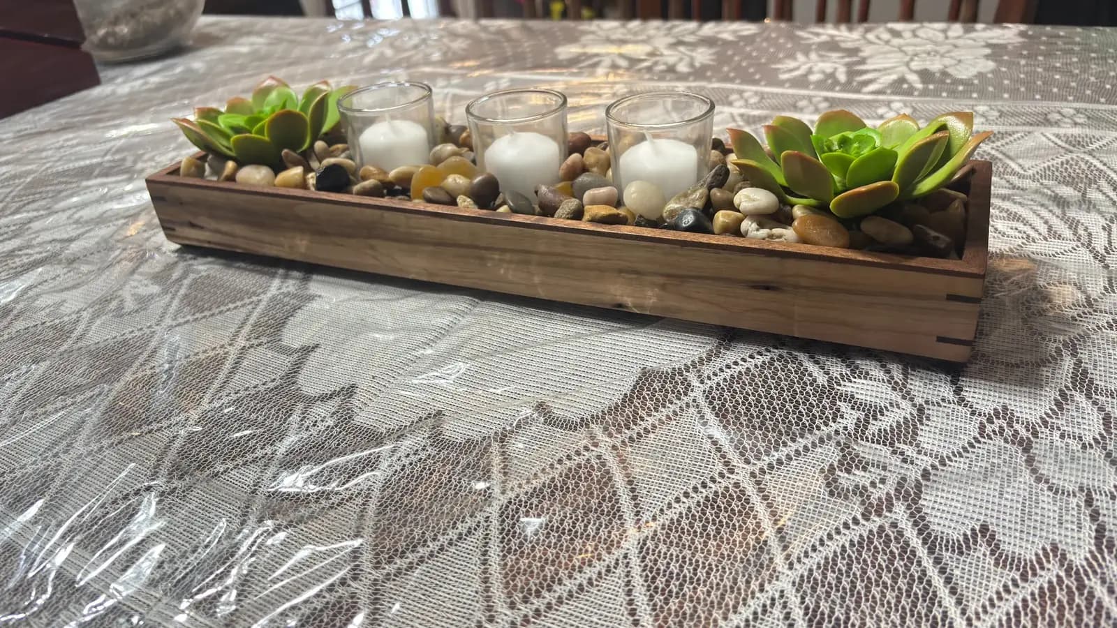 Gathered Glow — Ambrosia Maple Table Centrepiece detail 3