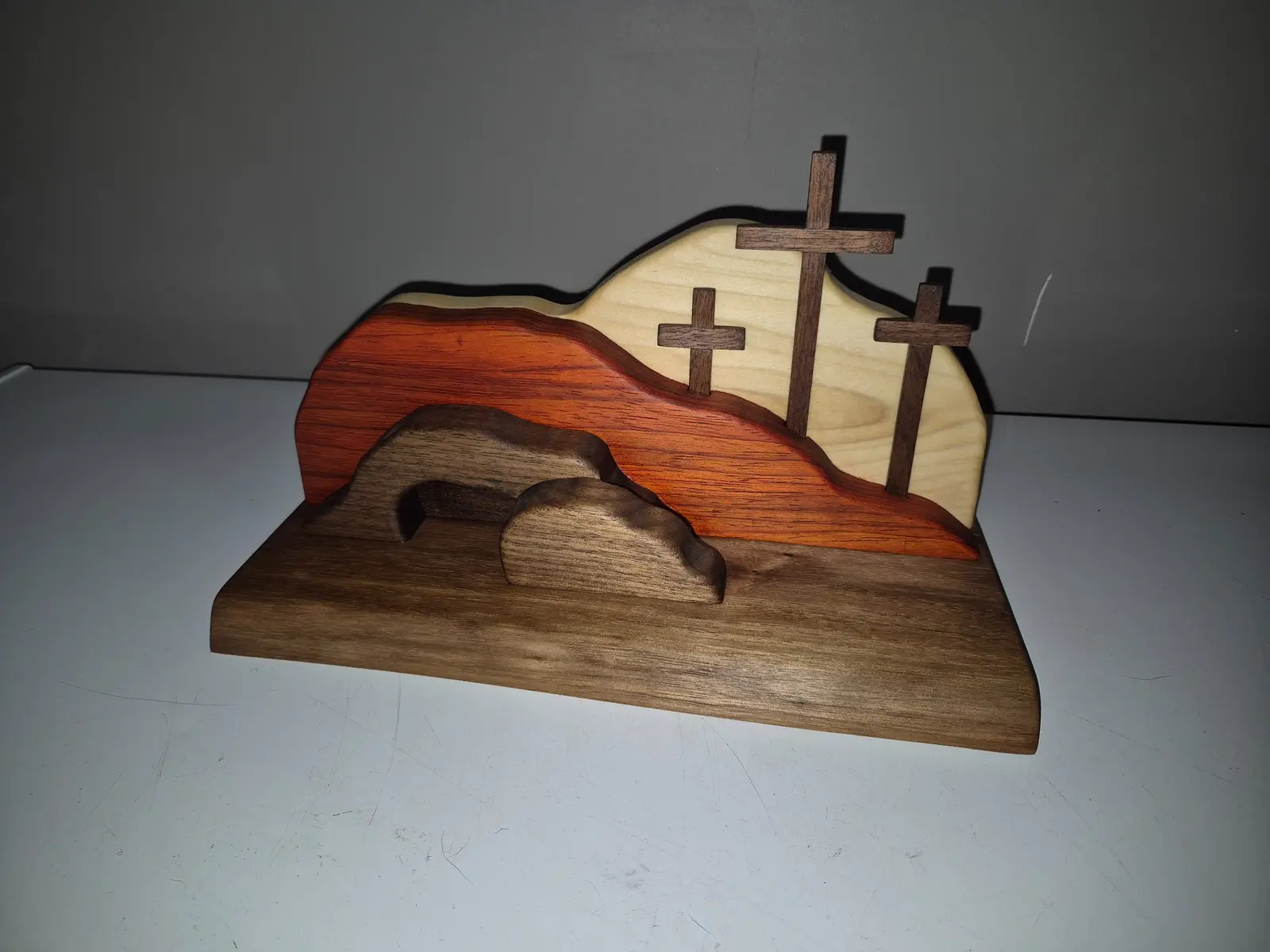 He Is Risen — Wooden Resurrection Scene detail 1