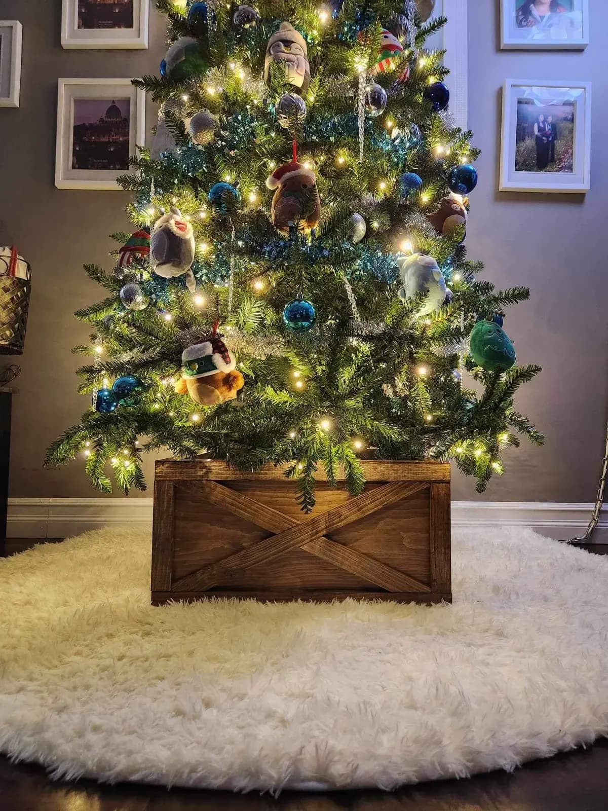 Warm Hearth — Rustic Christmas Tree Box