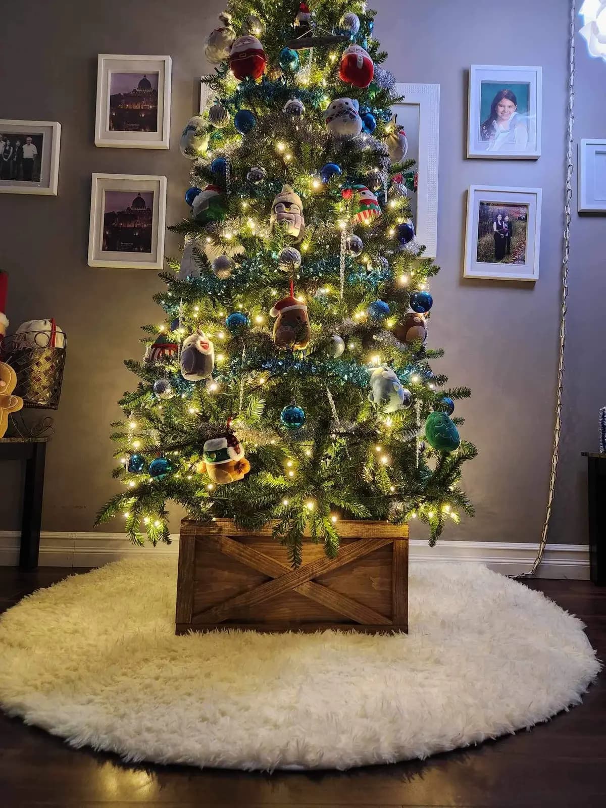 Warm Hearth — Rustic Christmas Tree Box detail 3